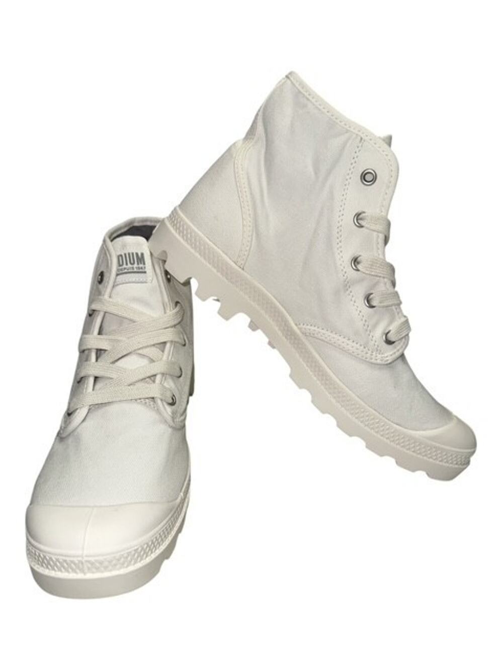 Palladium Pampa Hi Women 11 Shoes 92352116M Star White Lace Sneakers Boots FLAW